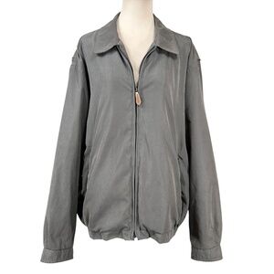 London Fog Men's Full Zip Golf Bomber Windbreaker Jacket Size XL